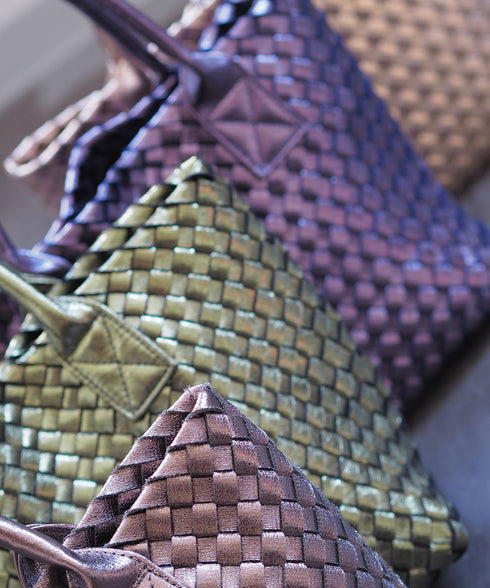 【雑誌掲載】メタリックメッシュトートバッグポーチセット 17-1015